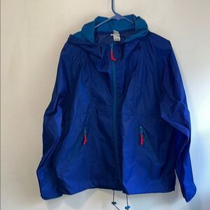 EXCELLENT CONDITION UNISEX SIZE LARGE SIERRA DESIGNS FULL ZIP HOODED WINDBREAKER